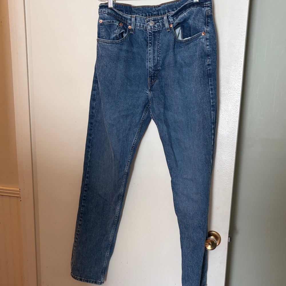 Levi's Slim Straight Jeans in Classic Blue Wash